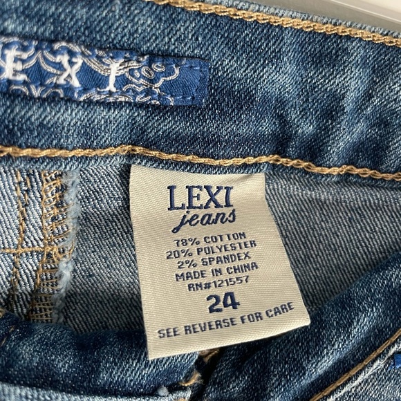Lexi Plus Size 24 Pull On Stretch Denim Skirt - Picture 10 of 14